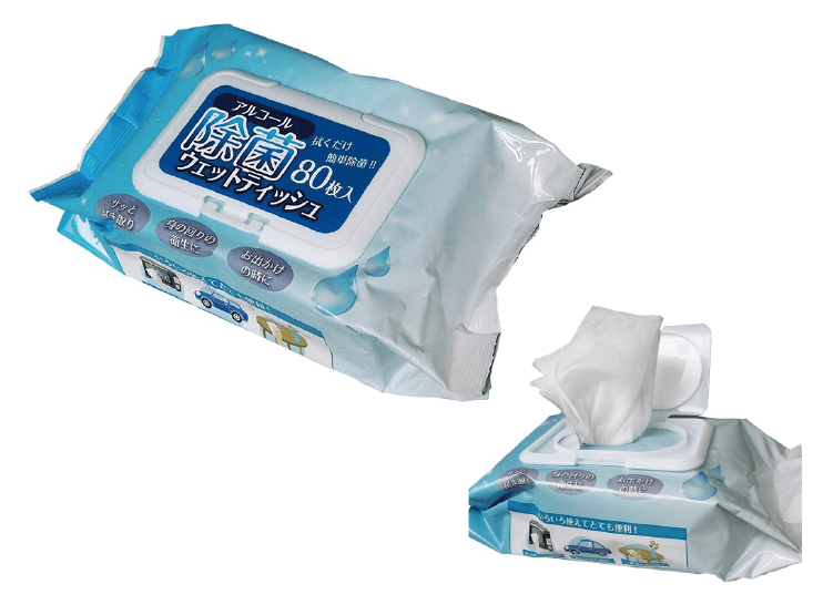 アルコール除菌ウェットティッシュ 80枚入